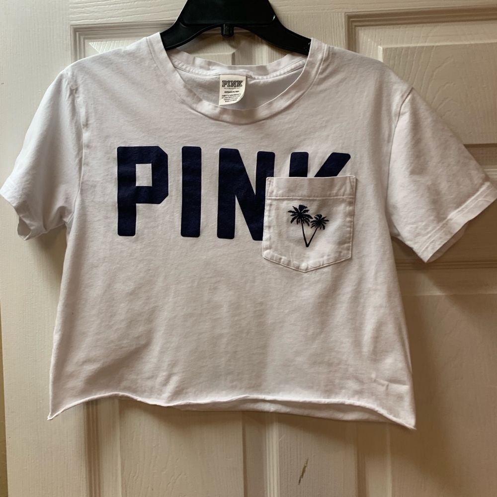 VS Pink Logo Crop Top